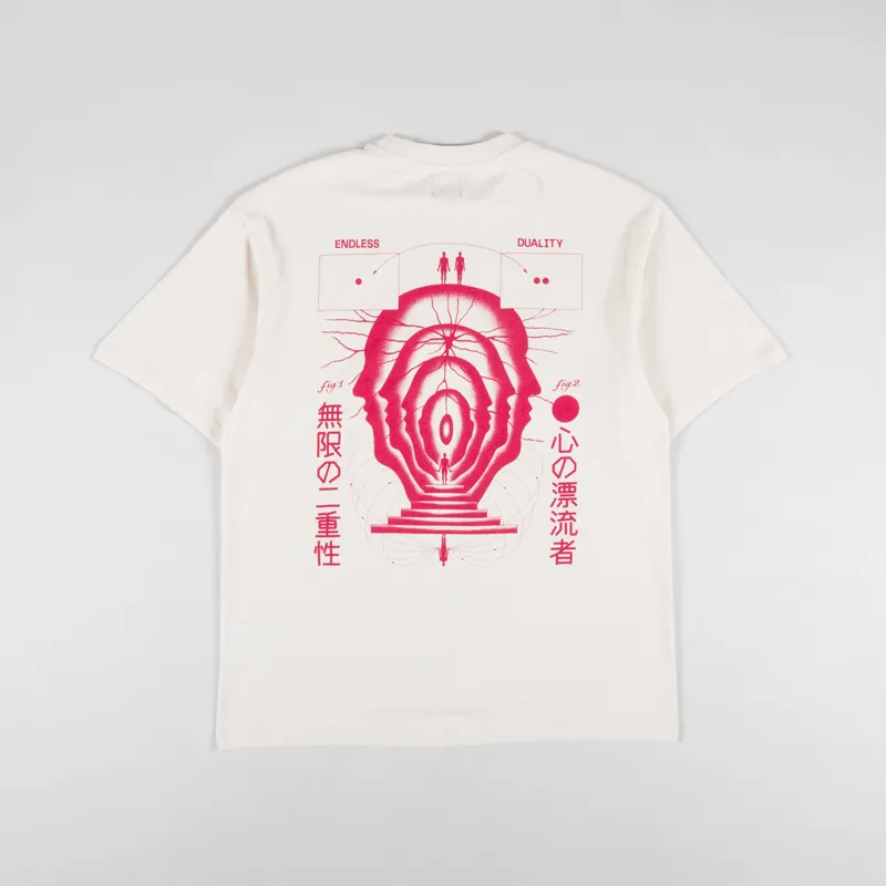 Edwin Mind Drifter T Shirt Whitecap Grey