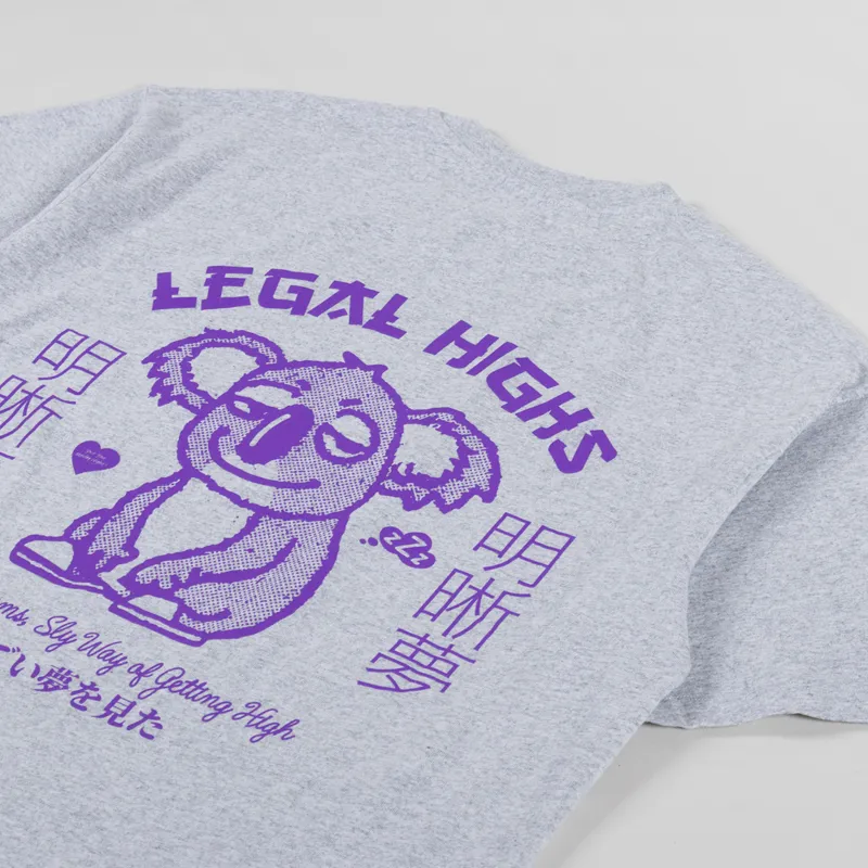 Edwin Legal Highs T Shirt Grey Marl-2
