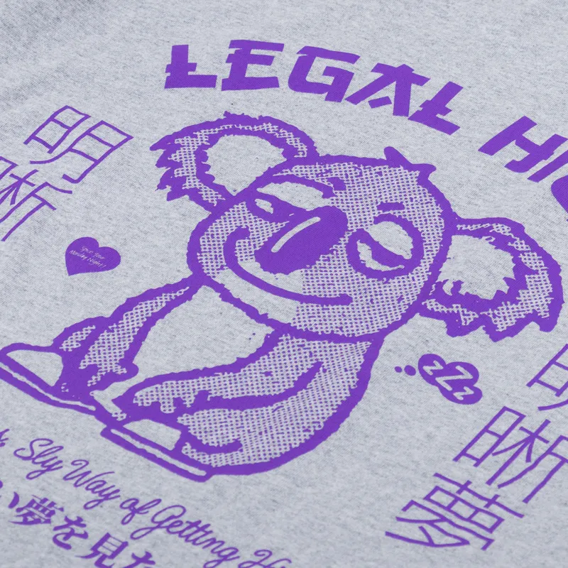 Edwin Legal Highs T Shirt Grey Marl-4