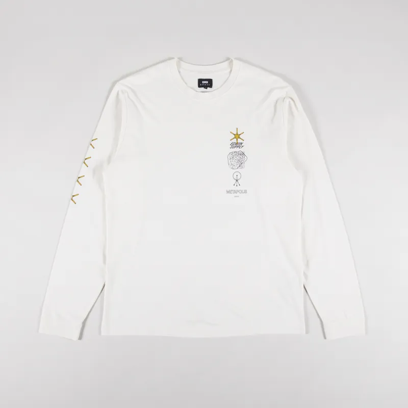 Edwin Takara Beautilion Long Sleeve T Shirt Whisper White-1