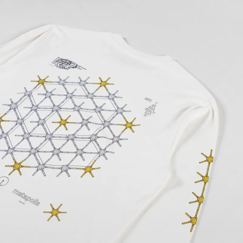 Edwin Takara Beautilion Long Sleeve T Shirt Whisper White-2