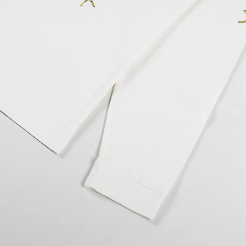 Edwin Takara Beautilion Long Sleeve T Shirt Whisper White-8