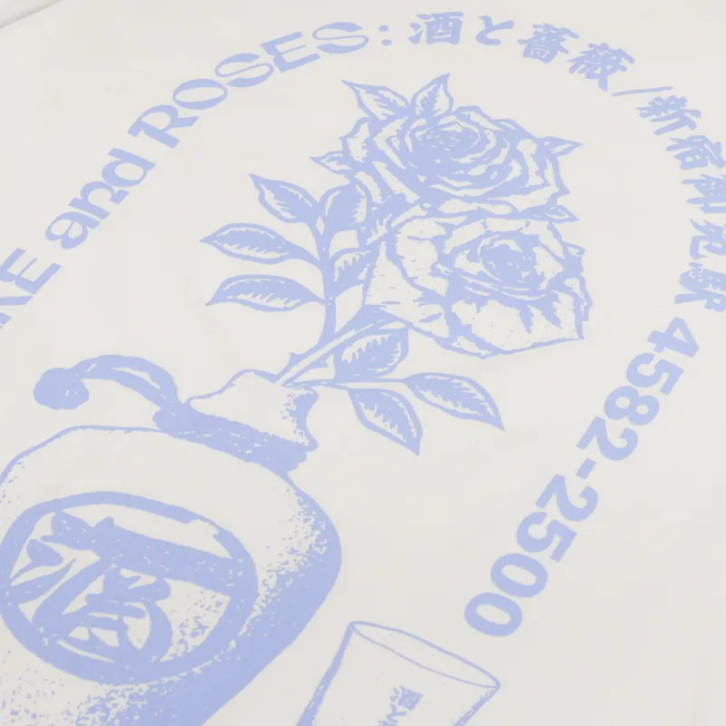 Edwin Sake And Roses T Shirt Whitecap Grey-4