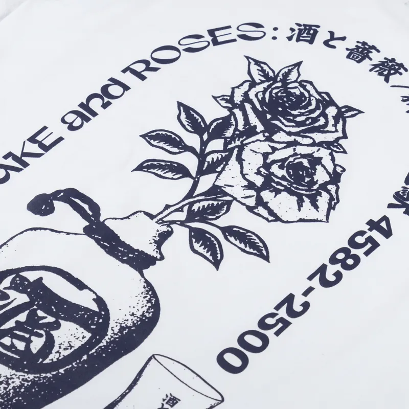 Edwin Sake And Roses T Shirt White-4