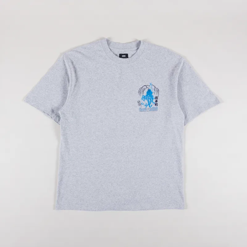 Edwin Drink Mood T Shirt Grey Marl-1