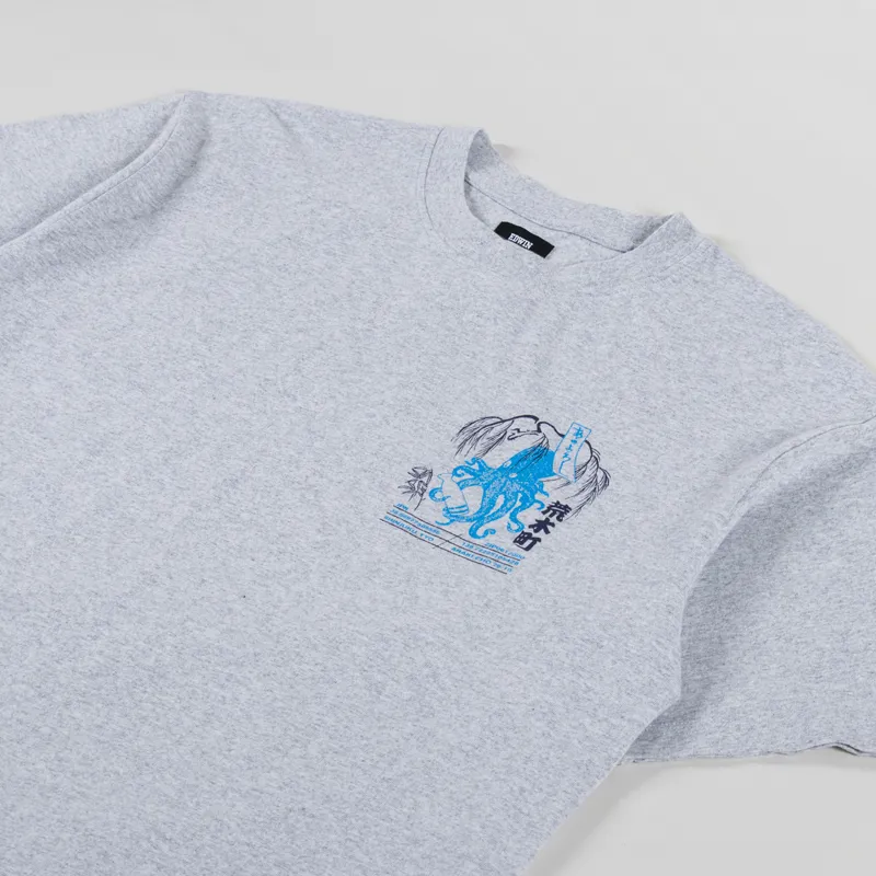 Edwin Drink Mood T Shirt Grey Marl-3