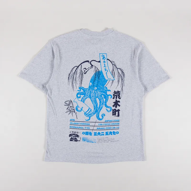 Edwin Drink Mood T Shirt Grey Marl