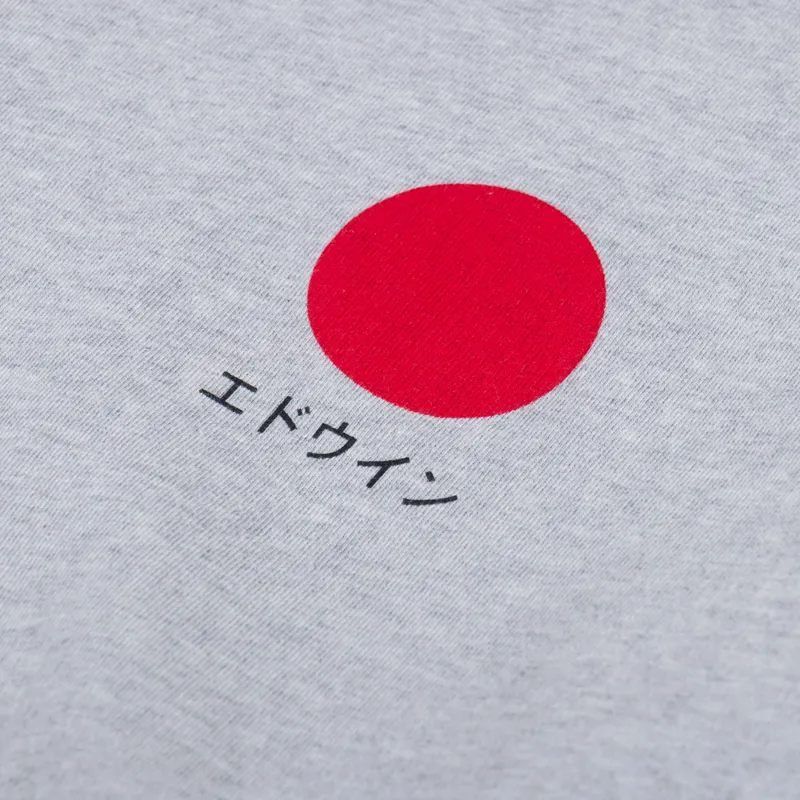 Edwin Japanese Sun Sweat Grey Marl-3