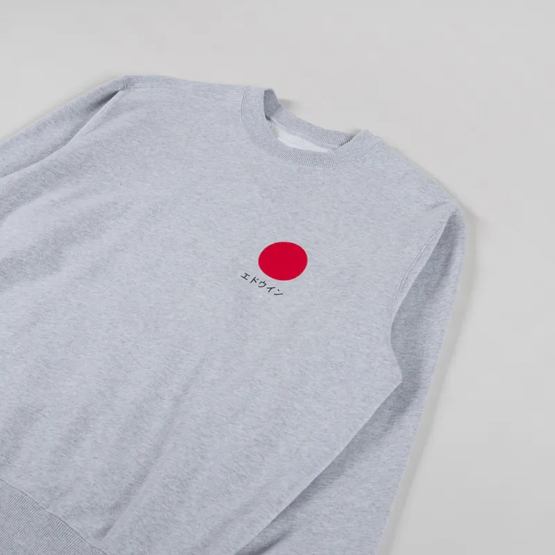 Edwin Japanese Sun Sweat Grey Marl-2