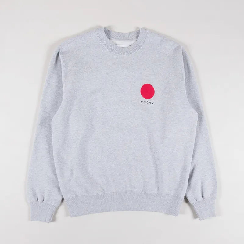 Edwin Japanese Sun Sweat Grey Marl