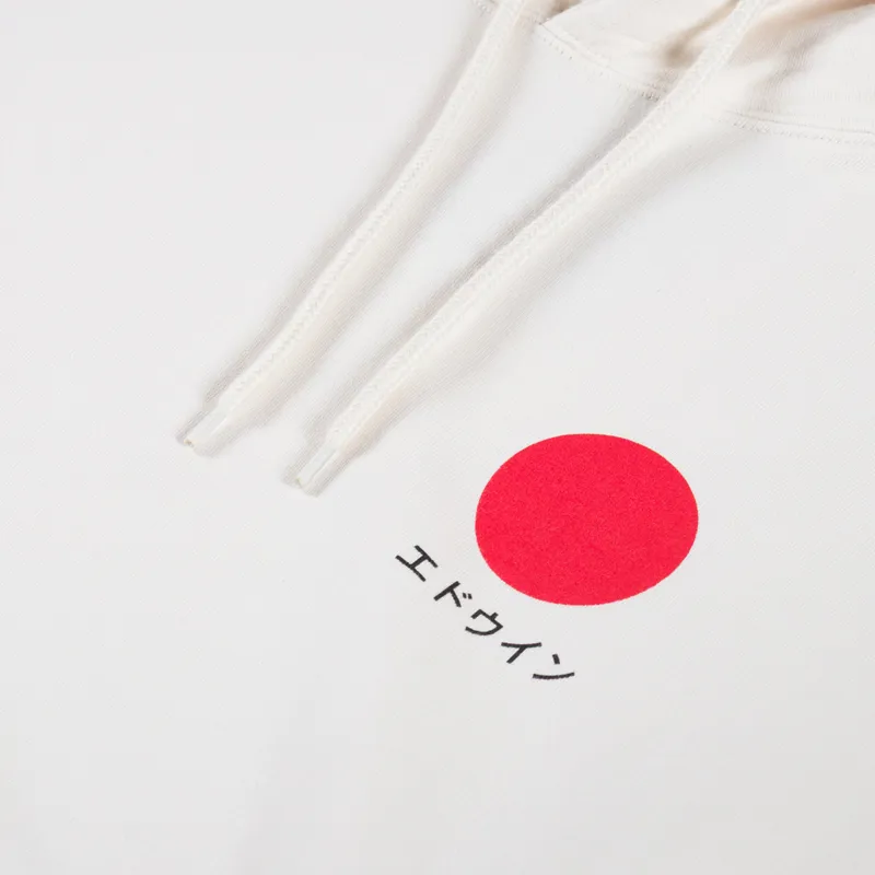 Edwin Japanese Sun Hoodie Whisper White-5