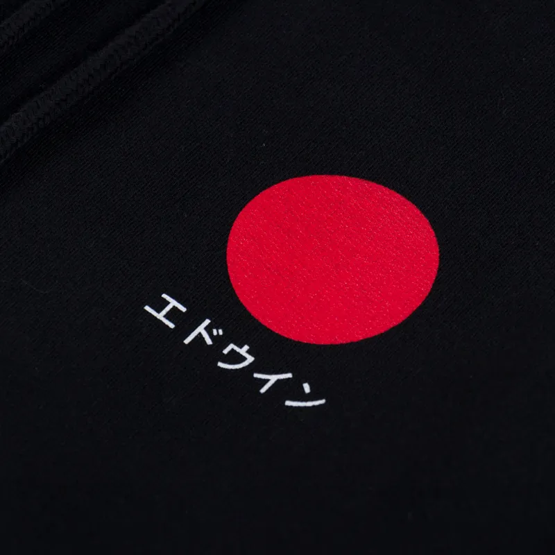 Edwin Japanese Sun Hoodie Black-6