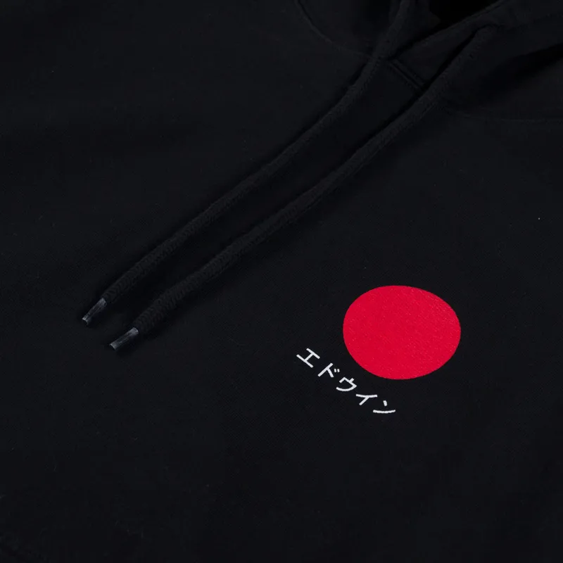 Edwin Japanese Sun Hoodie Black-5