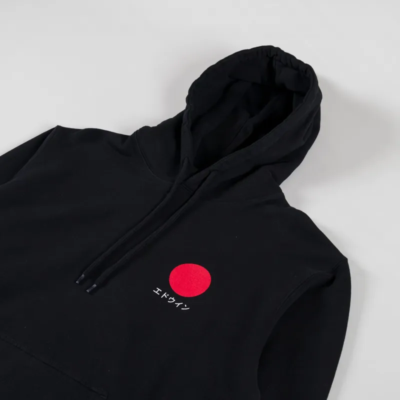 Edwin Japanese Sun Hoodie Black-4