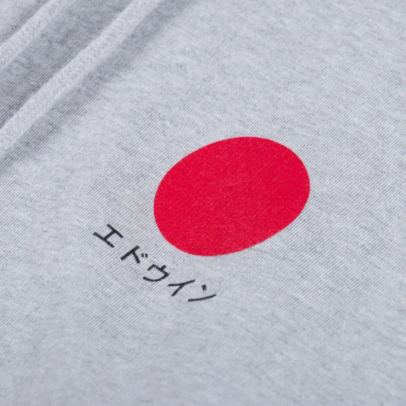 Edwin Japanese Sun Hoodie Grey Marl-6