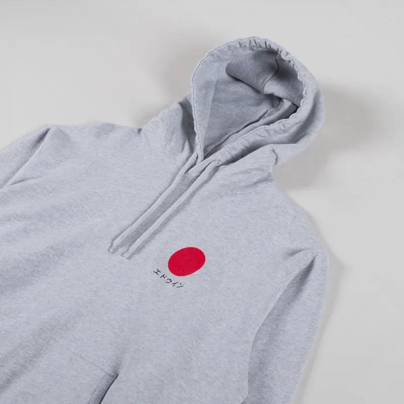 Edwin Japanese Sun Hoodie Grey Marl-4