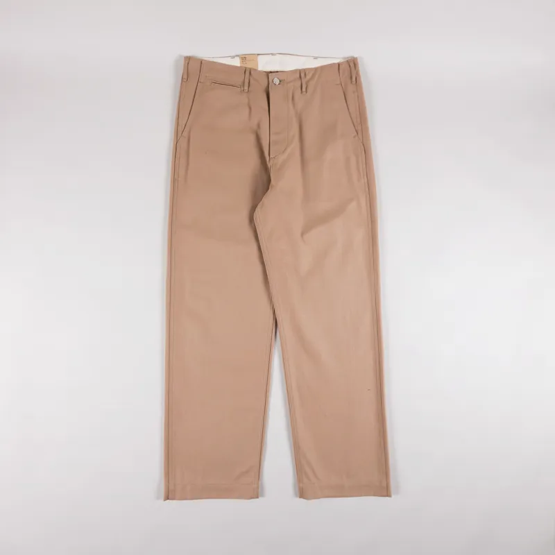 Edwin Wide Trousers Beige Unwashed