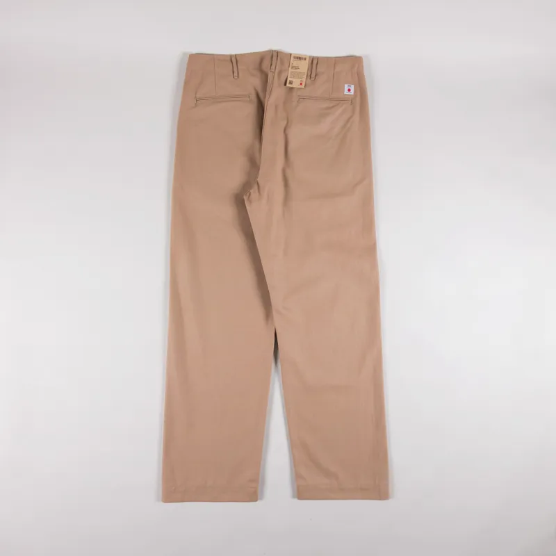 Edwin Wide Trousers Beige Unwashed-1