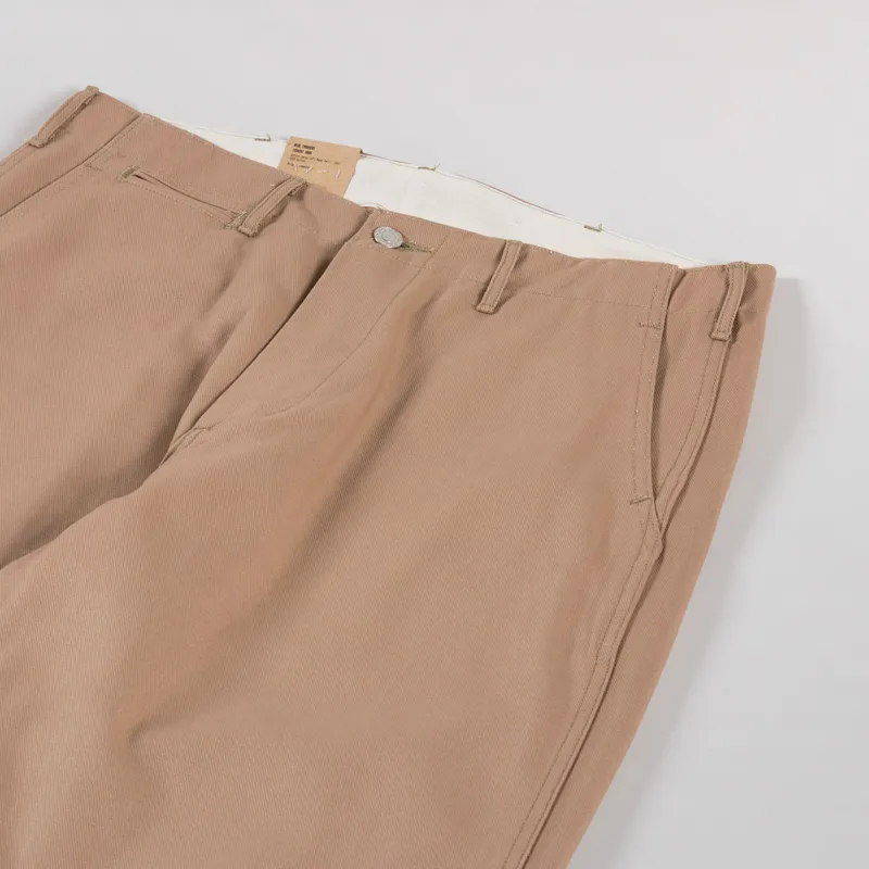 Edwin Wide Trousers Beige Unwashed-5