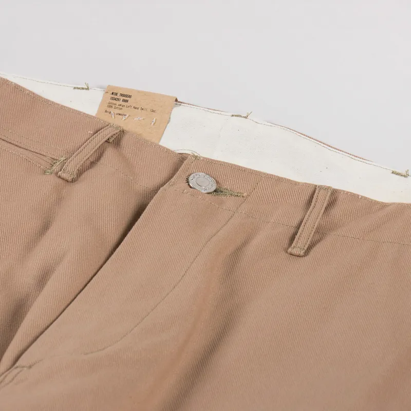 Edwin Wide Trousers Beige Unwashed-7