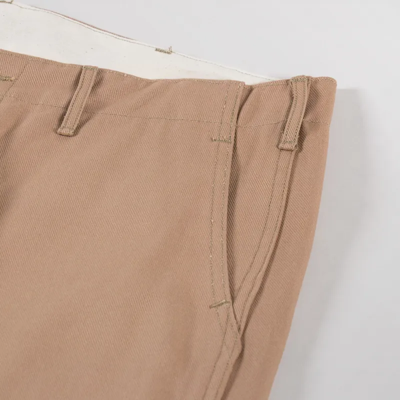 Edwin Wide Trousers Beige Unwashed-8
