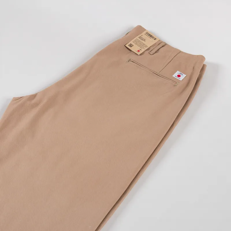 Edwin Wide Trousers Beige Unwashed-3