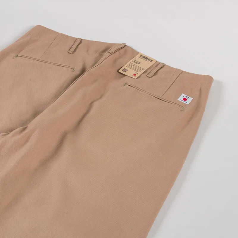 Edwin Wide Trousers Beige Unwashed-6
