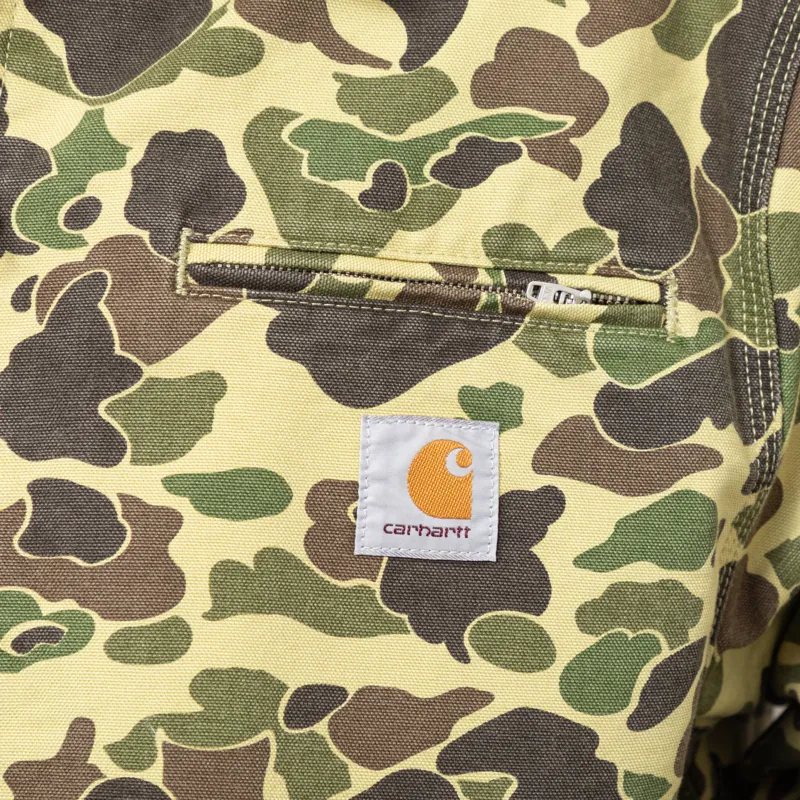 Carhartt WIP Duck Detroit Jacket Camo Duck Green Stone Washed-9