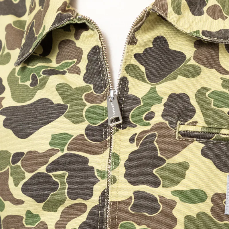 Carhartt WIP Duck Detroit Jacket Camo Duck Green Stone Washed-8