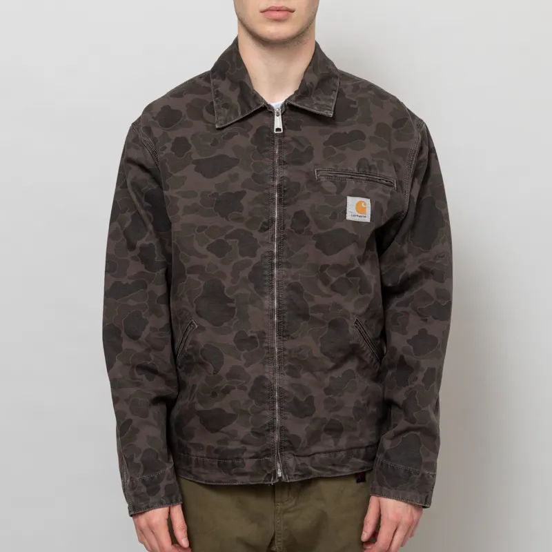 Carhartt WIP Duck Detroit Jacket Camo Duck Green Porphyry