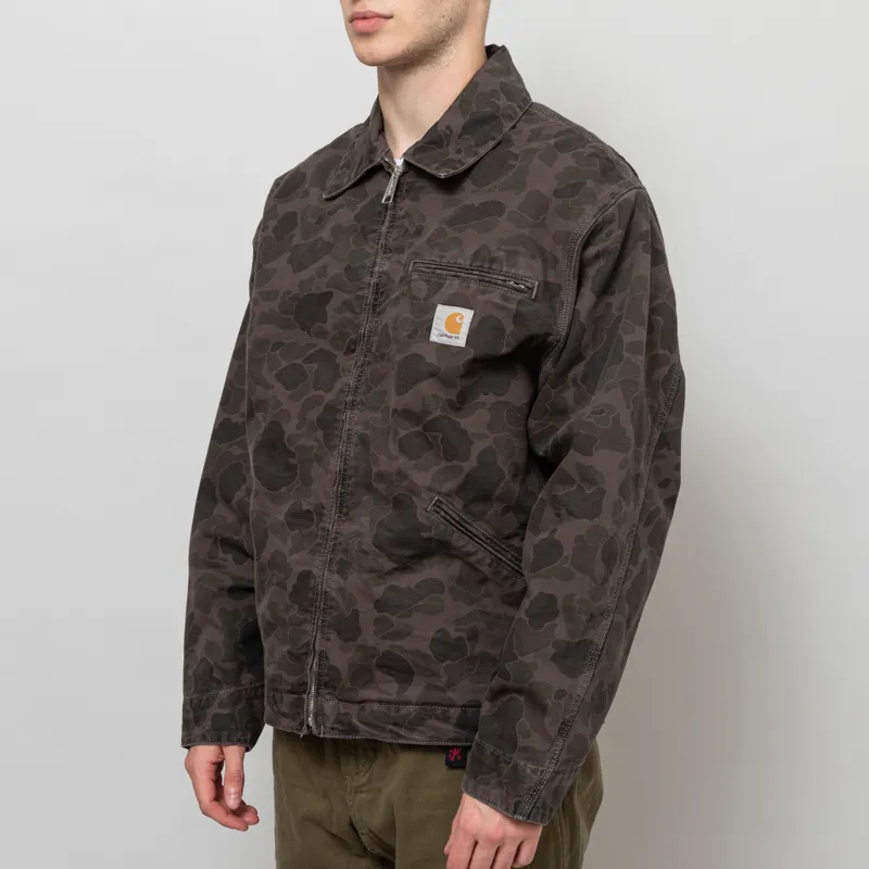 Carhartt WIP Duck Detroit Jacket Camo Duck Green Porphyry-1