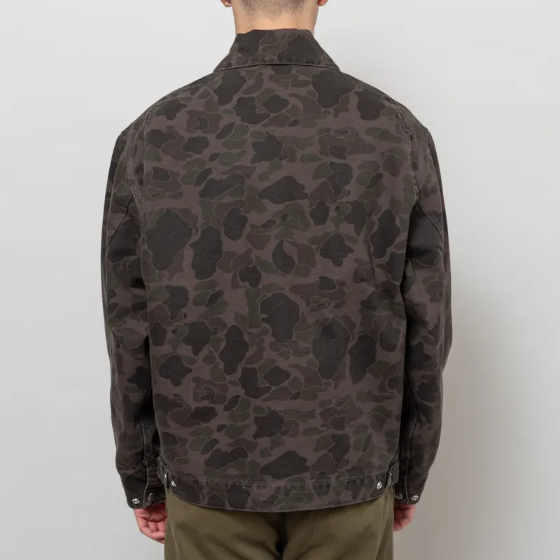 Carhartt WIP Duck Detroit Jacket Camo Duck Green Porphyry-3