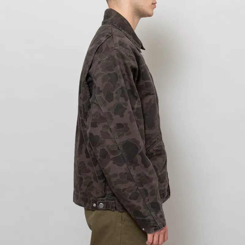 Carhartt WIP Duck Detroit Jacket Camo Duck Green Porphyry-4