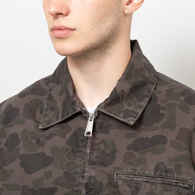 Carhartt WIP Duck Detroit Jacket Camo Duck Green Porphyry-5