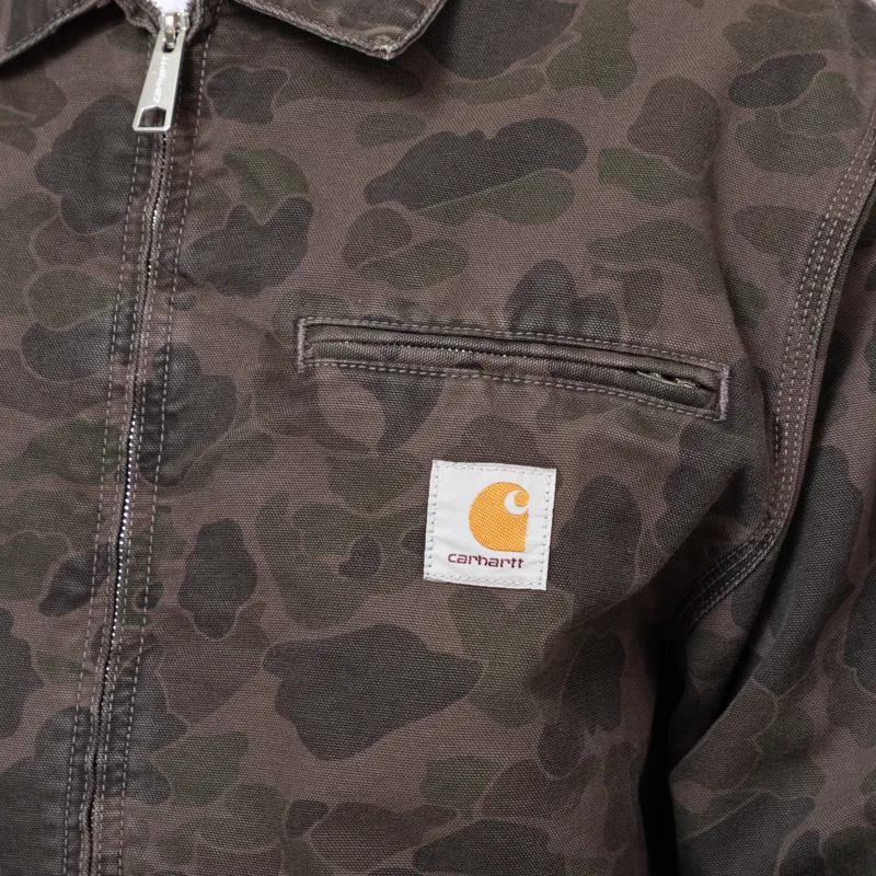 Carhartt WIP Duck Detroit Jacket Camo Duck Green Porphyry-6