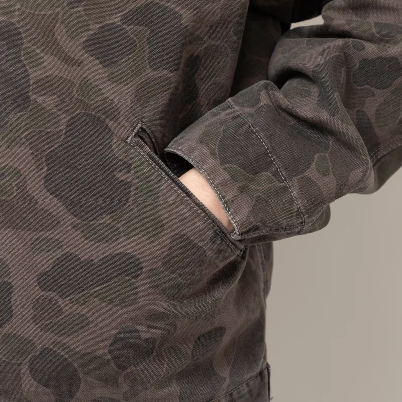 Carhartt WIP Duck Detroit Jacket Camo Duck Green Porphyry-9