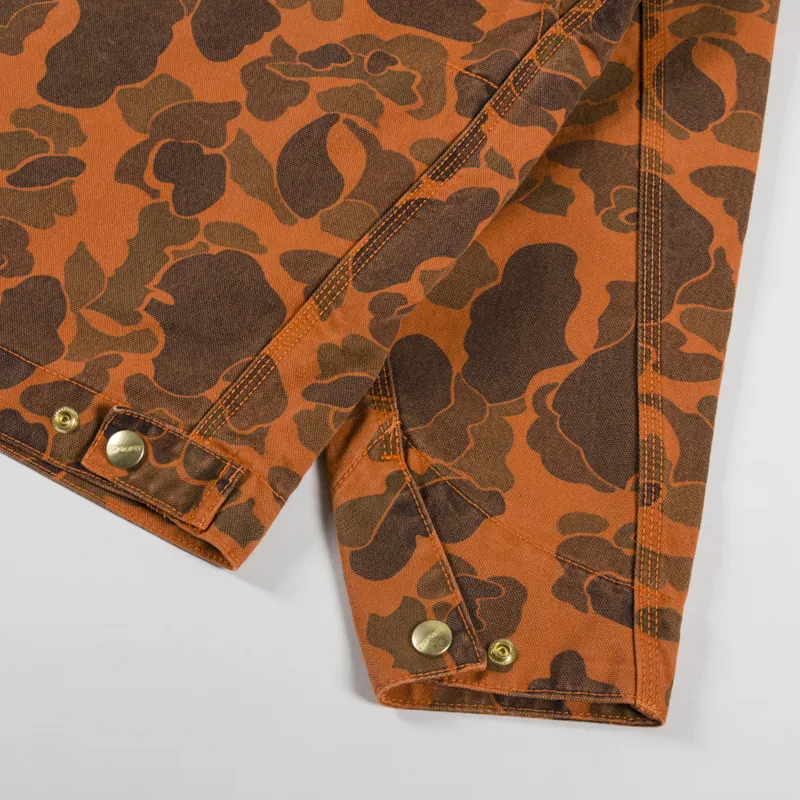 Carhartt WIP Duck Detroit Jacket Camo Duck Green Turmeric-11