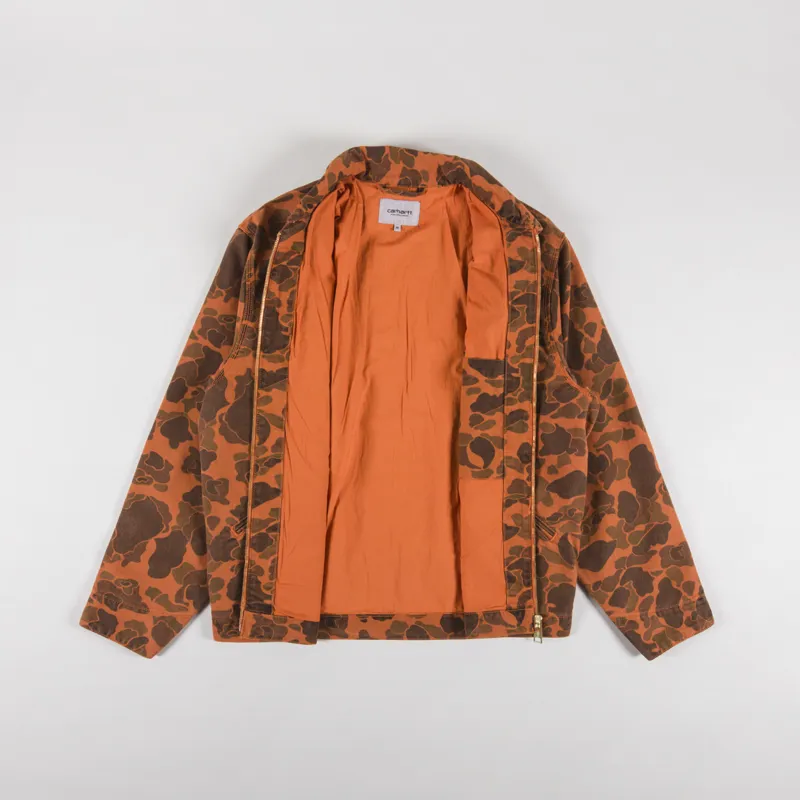 Carhartt WIP Duck Detroit Jacket Camo Duck Green Turmeric-1