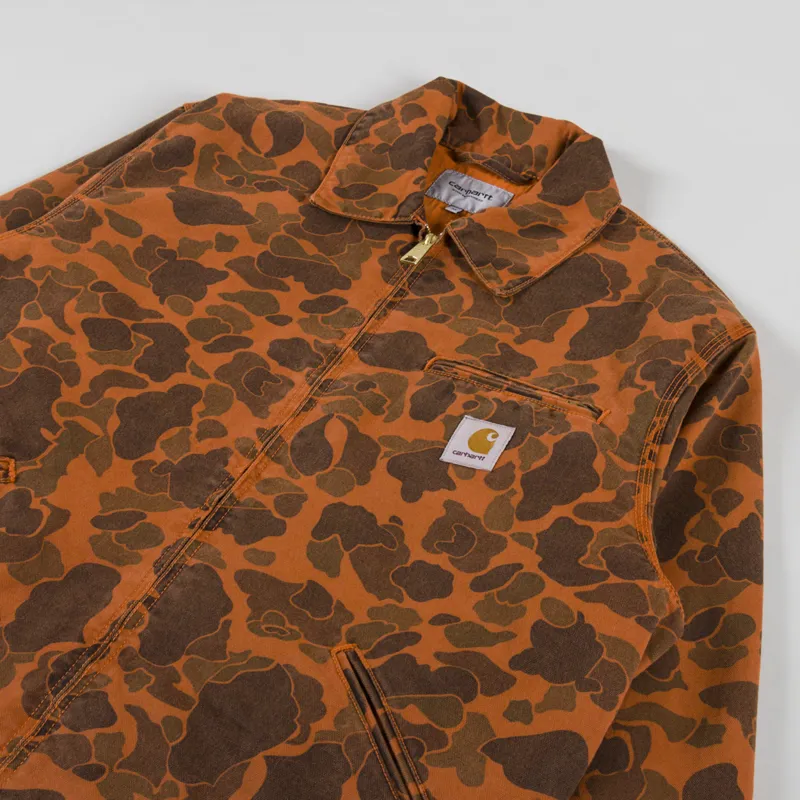 Carhartt WIP Duck Detroit Jacket Camo Duck Green Turmeric-3