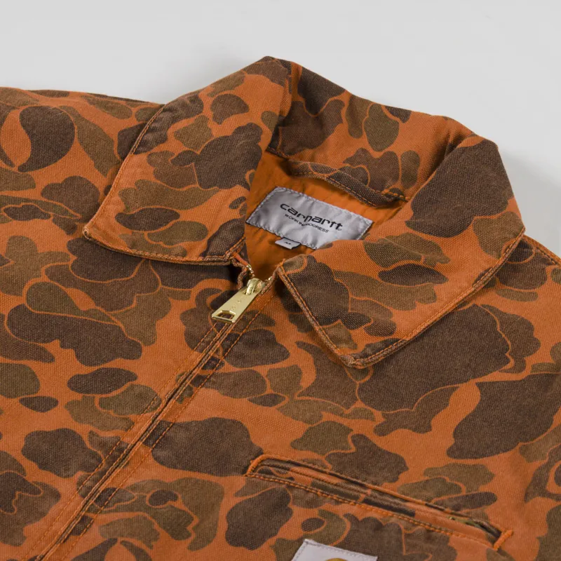 Carhartt WIP Duck Detroit Jacket Camo Duck Green Turmeric-6