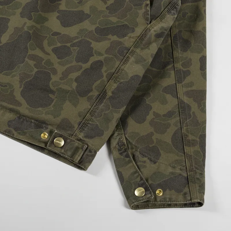 Carhartt WIP Duck Detroit Jacket Camo Duck Green Office Green-12