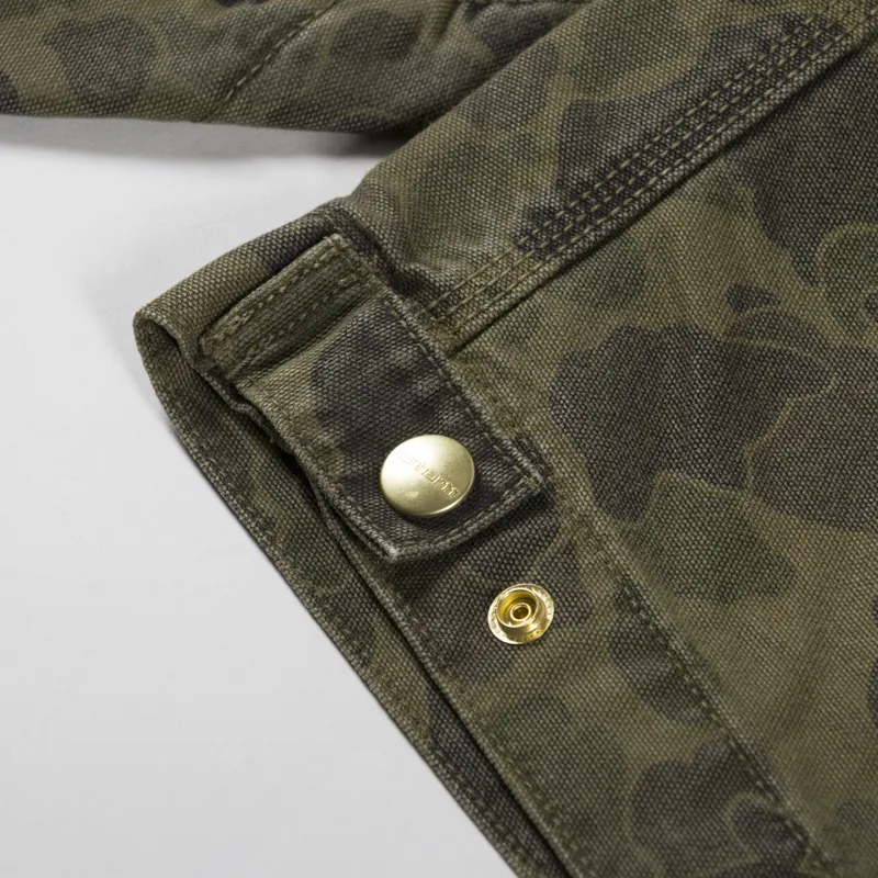 Carhartt WIP Duck Detroit Jacket Camo Duck Green Office Green-8
