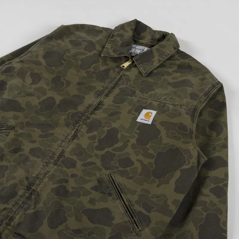 Carhartt WIP Duck Detroit Jacket Camo Duck Green Office Green-3