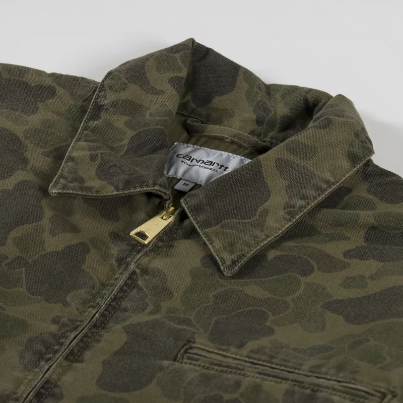 Carhartt WIP Duck Detroit Jacket Camo Duck Green Office Green-6