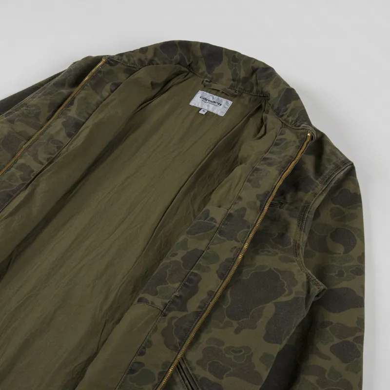 Carhartt WIP Duck Detroit Jacket Camo Duck Green Office Green-4