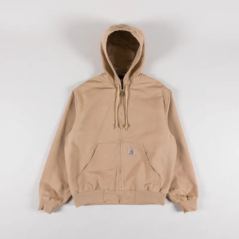 Carhartt WIP OG Active Jacket Dusty H Brown Rinsed