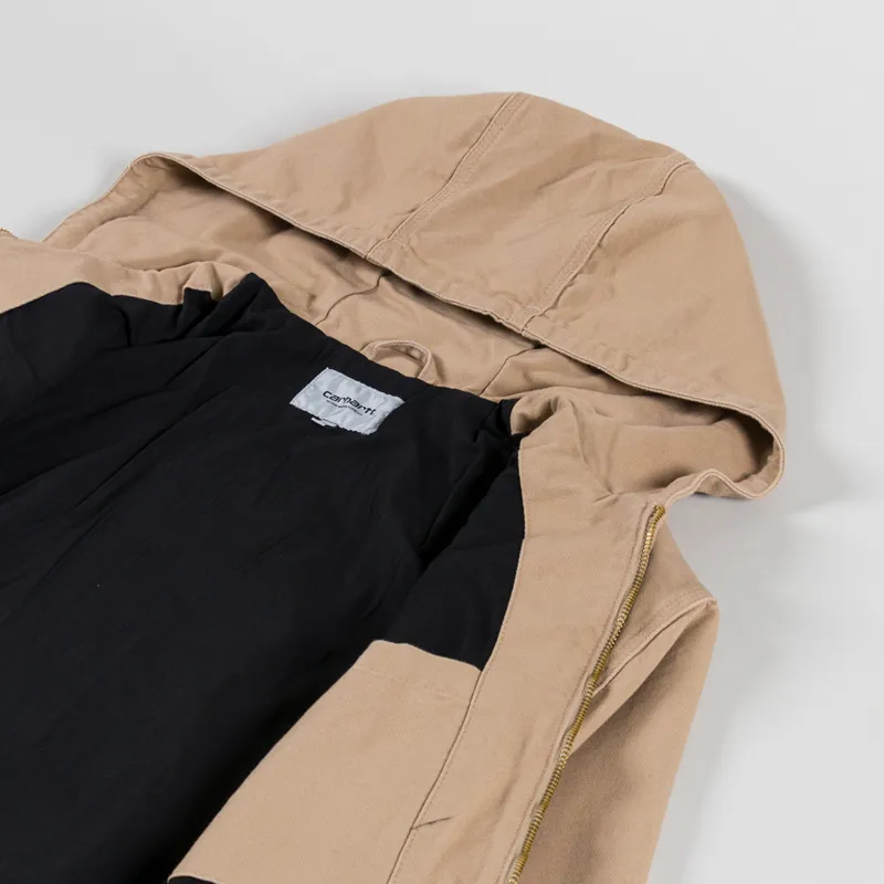 Carhartt WIP OG Active Jacket Dusty H Brown Rinsed-4