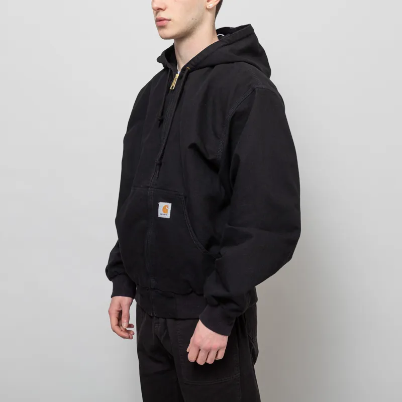 Carhartt WIP OG Active Jacket Black Rinsed-1