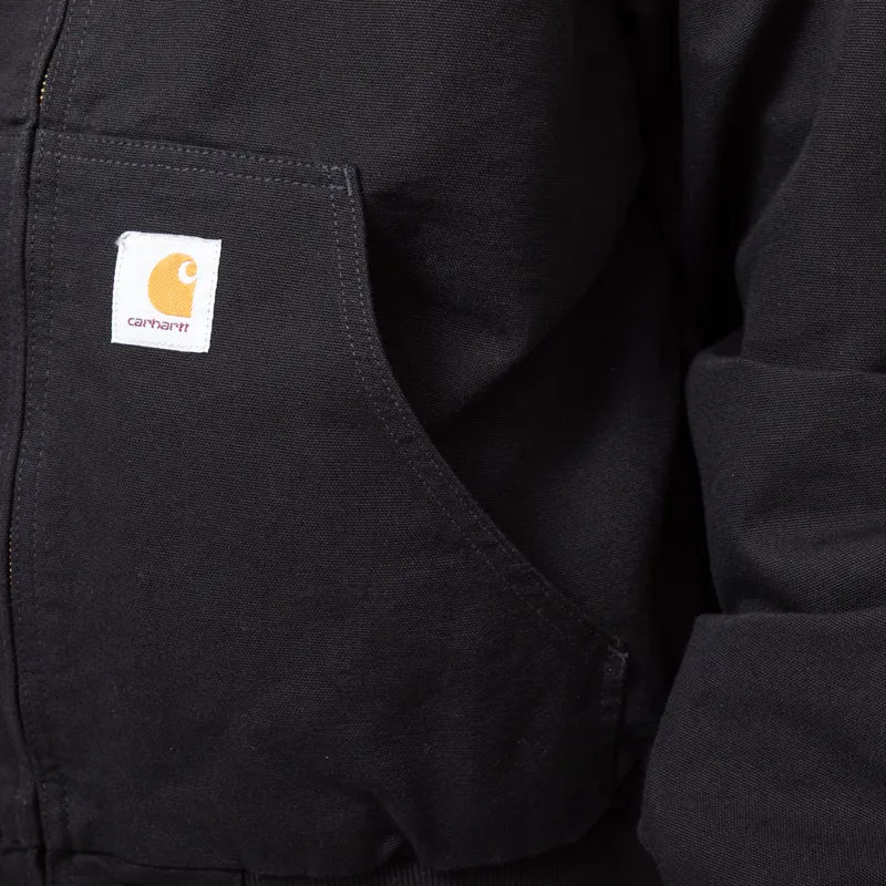 Carhartt WIP OG Active Jacket Black Rinsed-8