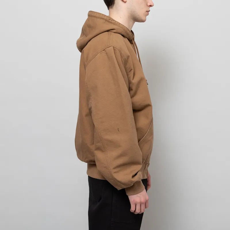 Carhartt WIP OG Active Jacket Hamilton Brown Rinsed-4